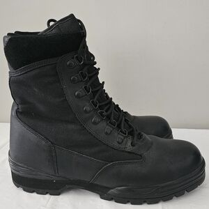 Like New CORCORAN 1966 Men's Military Steel Toe, Black Leather Field, Jump Boots